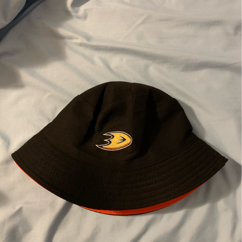 Anaheim ducks reversible bucket hat